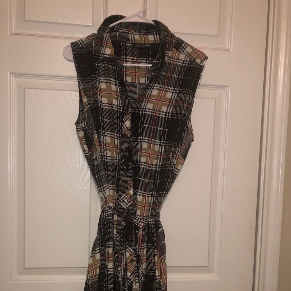 PLAID DRESS